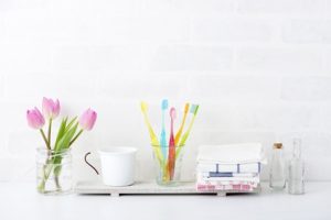 歯ブラシを置く場所は清潔に